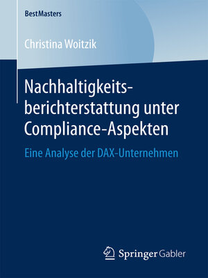 cover image of Nachhaltigkeitsberichterstattung unter Compliance-Aspekten